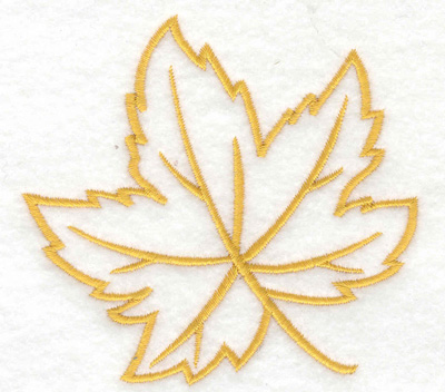 Maple Leaf Outline Embroidery Design | AnnTheGran