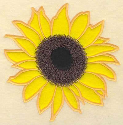 Sunflower Applique Embroidery Design | AnnTheGran