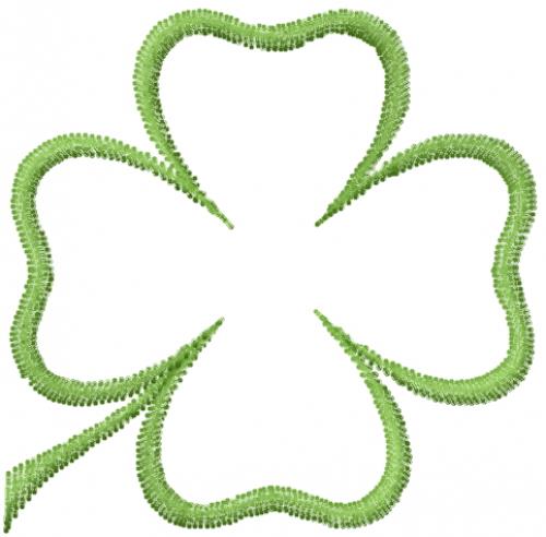 Happy St Patrick's Day Clover Embroidery Design