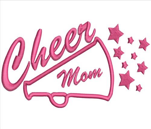 Cheer Leader Machine Embroidery Design Cheer Megaphone 