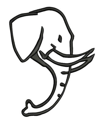 elephant head drawing for kids