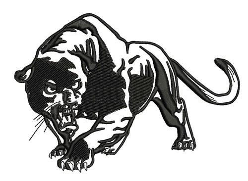 panther drawing outline