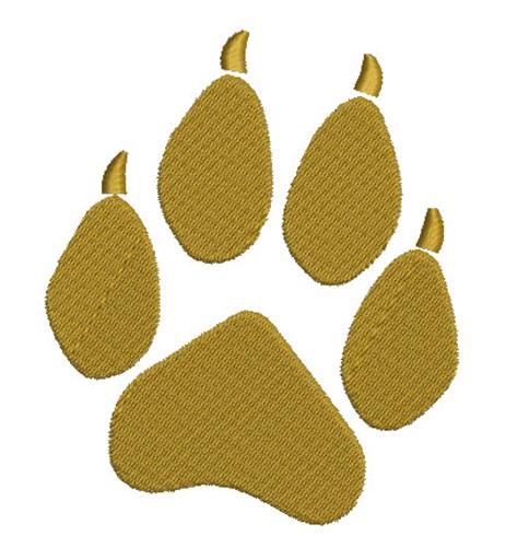 wolf paw print design