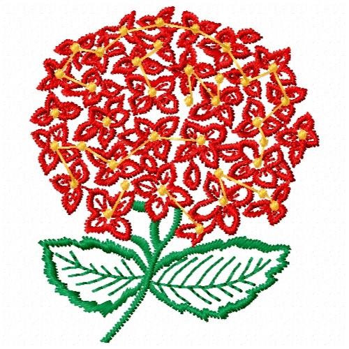 Hydrangea Embroidery Pattern for Clothes