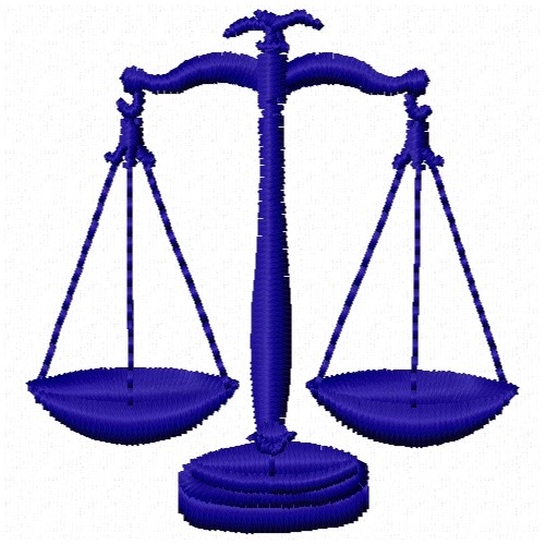 Free Scale of Justice Embroidery Design AnnTheGran