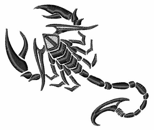 tribal scorpion tattoo back