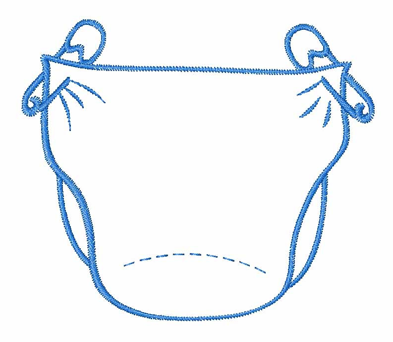 baby diaper outline