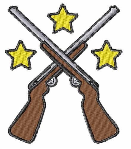 Crossed Hunting Rifles