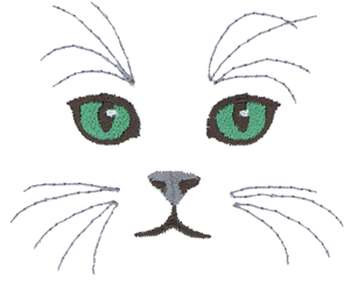 Cat Eyes Embroidery Design | AnnTheGran