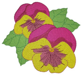 Pansy PDF Hand Embroidery Pattern