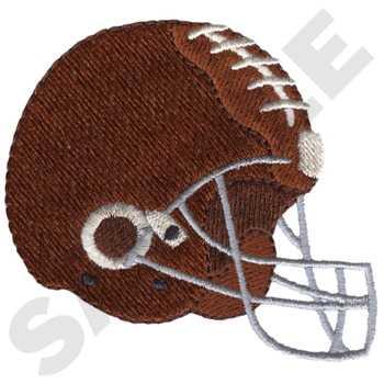 Football Helmet Embroidery Design