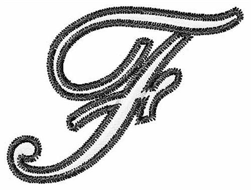 capital letter f cursive