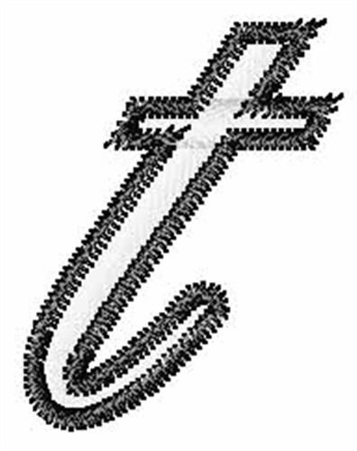 cursive lowercase t