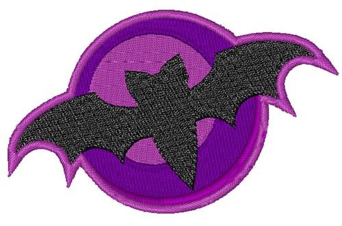 Bat Silhouette Halloween Machine Embroidery Design. 4 Sizes