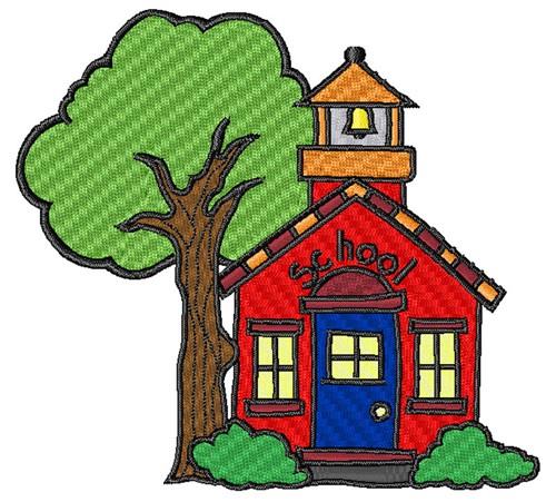 animated schoolhouse
