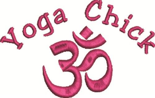 Yoga Chick Embroidery Design