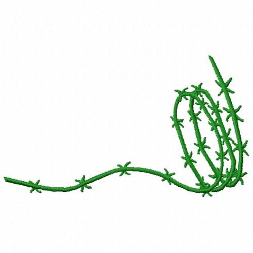 Barbed Wire Embroidery Design