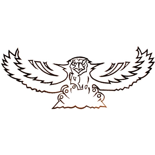 Hawk Outline Embroidery Design Annthegran