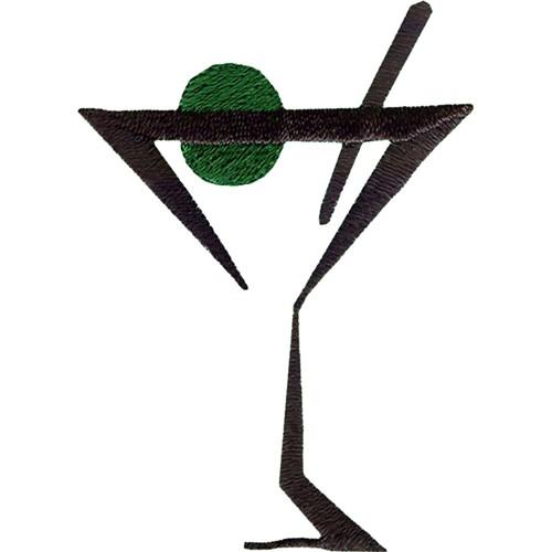 LARGE MARTINI Embroidery Design