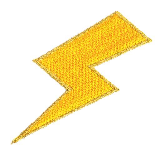 Lightning Bolt Embroidery Design 
