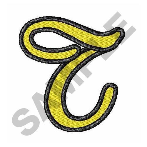Scripted Letter T Vector Letter T Script Fonts