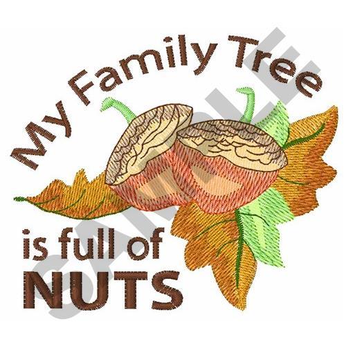 Handmade Embroidered deals “My Family Tree Is Full Of…Nuts” Pillow