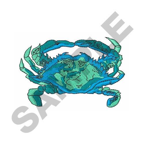 BLUE CRAB Embroidery Design