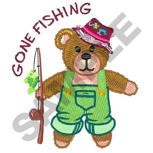 GONE FISHING TEDDY BEAR