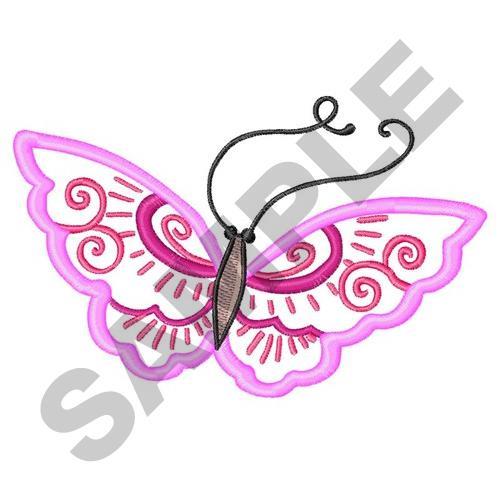 Butterfly Applique Embroidery Design