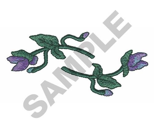 Flower Stems Embroidery Design