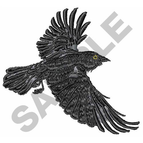 RAVEN Embroidery Design AnnTheGran