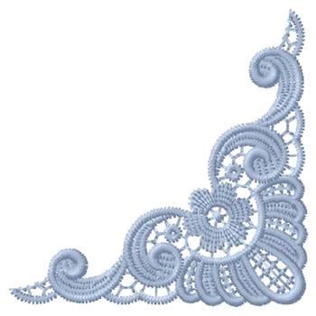 lace corner design