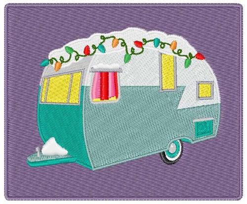 Free Christmas Camper Embroidery Design