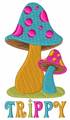 Trippy Mushroom Embroidery Design Annthegran Com