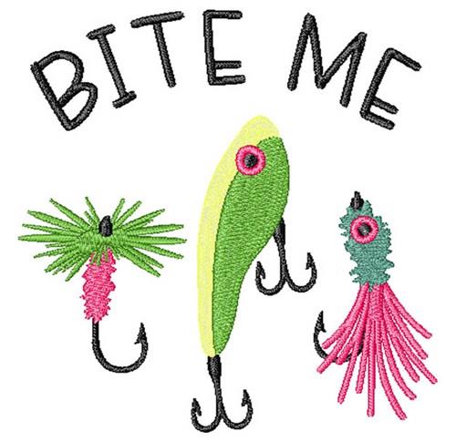Bite Me Embroidery Design