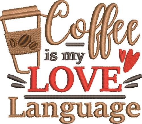 Coffee Lover Embroidery Design