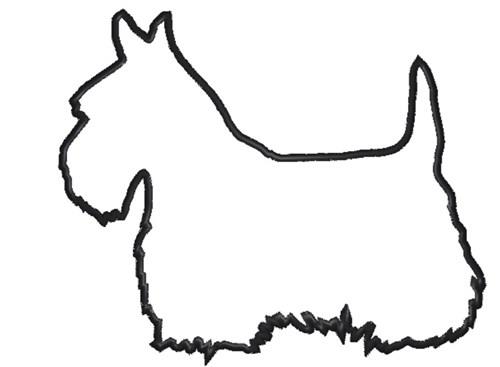 scottie dog outline