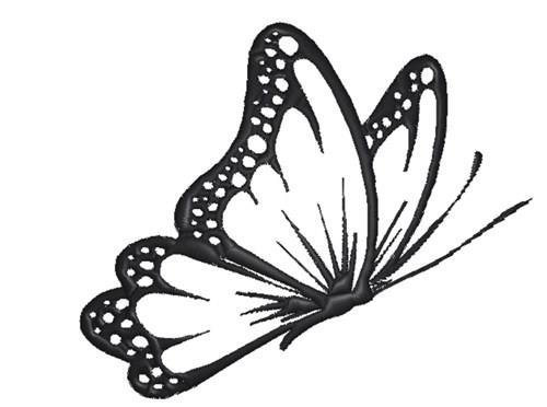 Monarch Butterfly Silhouette, Side View. Vector Illustration Isolated On  White Background Royalty Free SVG, Cliparts, Vectors, and Stock  Illustration. Image 183672747.