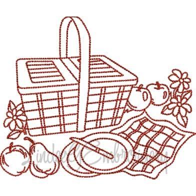 picnic basket coloring pages