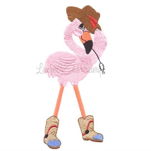 Flamingo Cowboy (3.3 x 7.2-in)