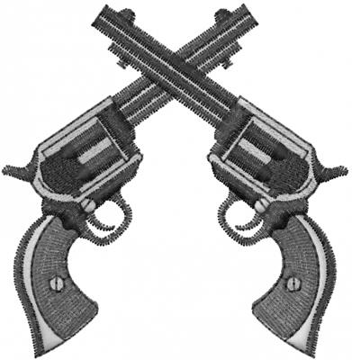 crossed revolvers