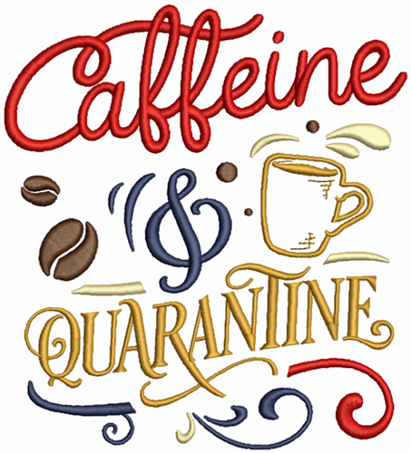 Caffeine & Quarantine Coffee Kitchen Towels, 2-Pack