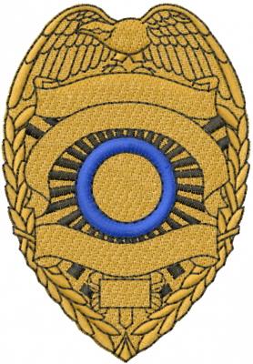 blank sheriff badge