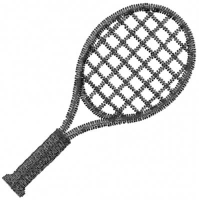 Tennis Racket Embroidery Design