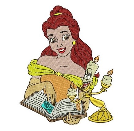 Lumiere Beauty And The Beast Embroidery Mahcine File