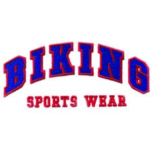Biking Sports Wear Embroidery Design