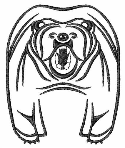 grizzly bear outline