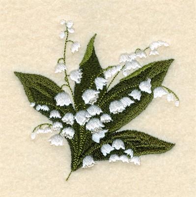 Lilies of the valley embroidery kit