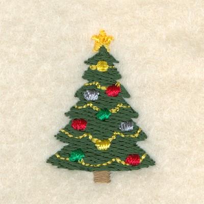 Mini Christmas Tree Embroidery Design