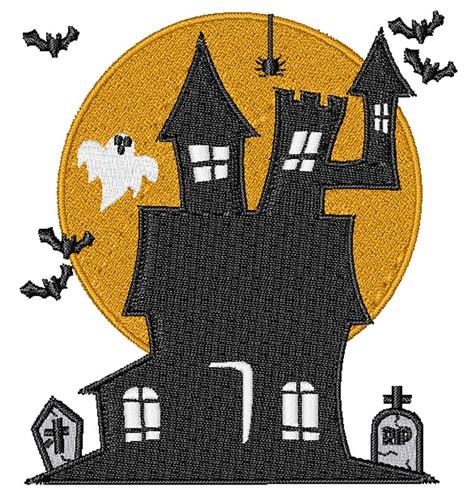 Haunted House Embroidery Designs